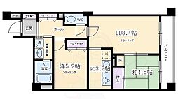 パインフィールド七条 2LDKの間取図画像