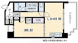 セントポーリア西大路七条 1LDKの間取図画像