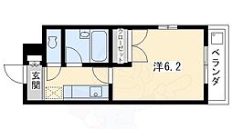 ヴェルメゾン今出川 1Kの間取図画像