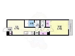 グレース西ノ京 1LDKの間取図画像