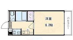 マジェスティ 1Kの間取図画像