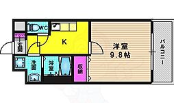 プリーマトマーテ 1Kの間取図画像