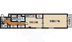 カランサ 1DKの間取図画像