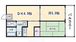 シャルム西洞院 2DKの間取図画像