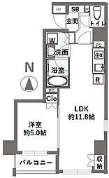 エクセレントシティ中野鷺宮 1LDKの間取図画像