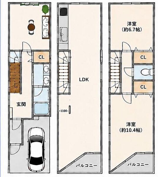 間取りを拡大表示