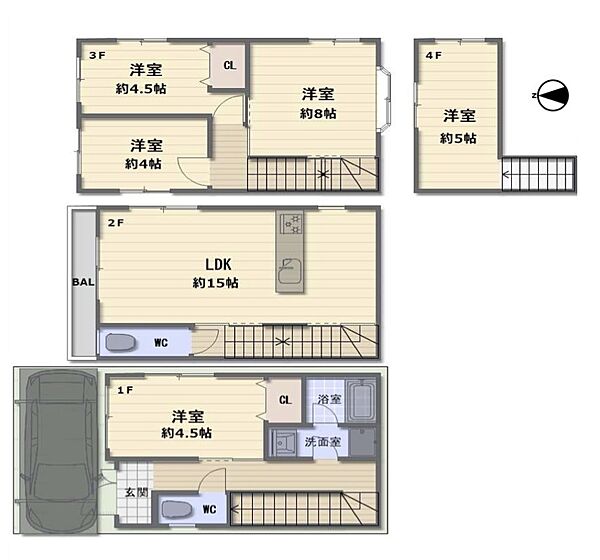 間取りを拡大表示