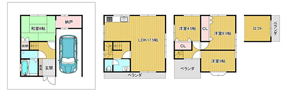 間取りを拡大表示