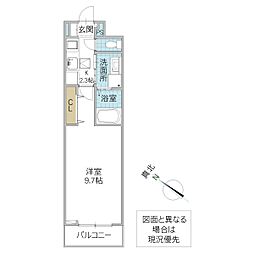 プロムナード 105号室 1階1Kの間取り