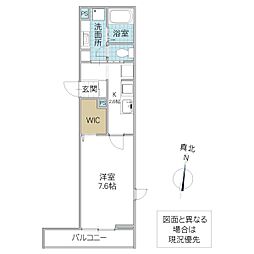 Maison de Calme 2階1Kの間取り