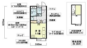 ヴァンベールII  ｜ 大阪府羽曳野市野（賃貸アパート1K・2階・20.28㎡） その2