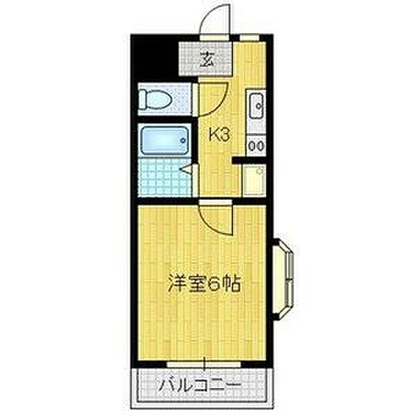 グリーングラス ｜大阪府東大阪市近江堂3丁目(賃貸マンション1K・2階・19.32㎡)の写真 その2