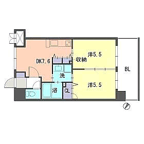 Ｓ－ＦＯＲＴ福岡東 902｜福岡県福岡市博多区榎田１丁目(賃貸マンション2DK・9階・41.15㎡)の写真 その2