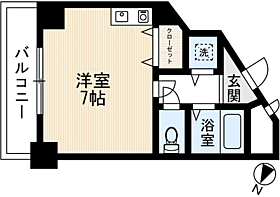 リオン2＆2 305 ｜ 福岡県福岡市博多区諸岡２丁目（賃貸マンション1R・3階・19.33㎡） その2