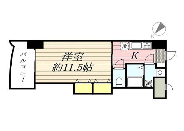 ロイヤル博多駅前 411｜福岡県福岡市博多区博多駅前１丁目(賃貸マンション1K・4階・32.76㎡)の写真 その2