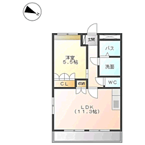 ＭハイツIII 203 ｜ 福岡県福岡市西区富士見２丁目（賃貸アパート1LDK・2階・41.40㎡） その2