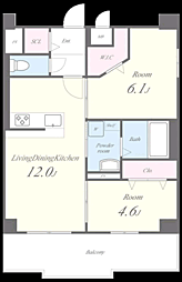 間取図画像 2LDK