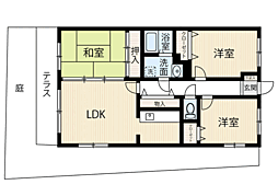 アマール竹下 3LDKの間取図画像