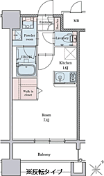 エンクレストベイサイド通り 1Kの間取図画像