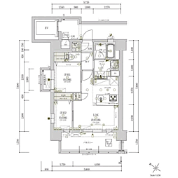 福岡市中央区薬院3丁目マンション 2LDKの間取図画像