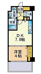 TAISHOKANLaBalconata 1DKの間取図画像