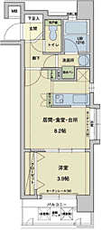 アクタス天神アネックス 1LDKの間取図画像