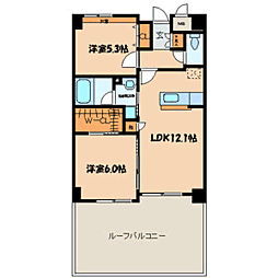 サウスフォー 2LDKの間取図画像