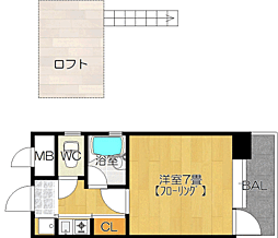 ピュアドーム南山荘通り 1Kの間取図画像