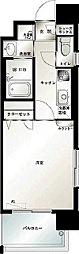 エンクレスト薬院 1Kの間取図画像