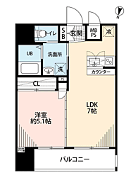 サヴォイマキシマイズ博多ステーション 1LDKの間取図画像