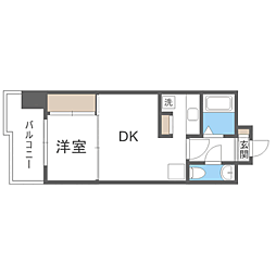 エステート・モア平尾公園通り 1LDKの間取図画像