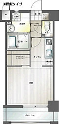 エンクレスト博多3 1Kの間取図画像