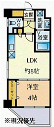 TAISHOKANLaBalconata 1LDKの間取図画像