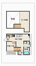 DreamStage南福岡Albereta 1SDKの間取図画像