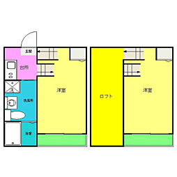 ハーミテージ吉塚 1Kの間取図画像