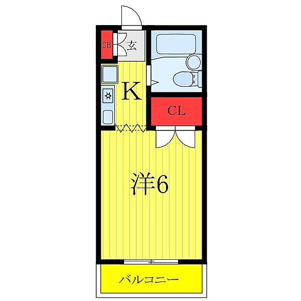 ジュネス ｜東京都板橋区常盤台3丁目(賃貸マンション1K・3階・17.01㎡)の写真 その2
