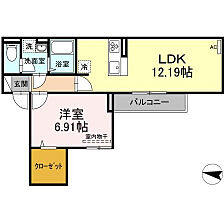 東京都板橋区赤塚5丁目1-8（賃貸アパート1LDK・1階・44.99㎡） その2