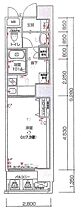 ベルグレードA  ｜ 東京都北区赤羽1丁目（賃貸マンション1K・11階・25.98㎡） その2