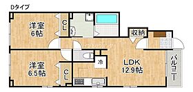 M・ミニョン  ｜ 大阪府泉南郡田尻町吉見（賃貸アパート2LDK・1階・55.17㎡） その2