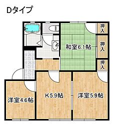 ファミールハイツ・フクダA・B・C・D棟 1階