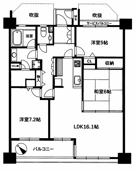 間取りを拡大表示