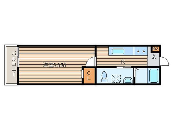 MQuarto与野本町 106｜埼玉県さいたま市中央区本町西２丁目(賃貸アパート1K・1階・24.84㎡)の写真 その2