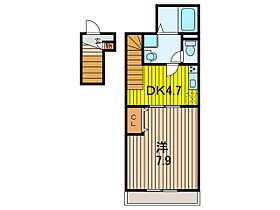 グランシャリオ・コア 206 ｜ 埼玉県さいたま市中央区鈴谷２丁目677-2（賃貸アパート1DK・2階・32.21㎡） その2