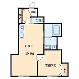 間取図画像 1LDK