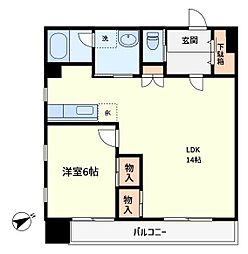 ヴィスタアリーナ 403 4階1LDKの間取り