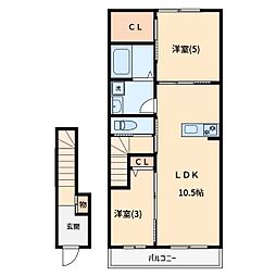 間取図画像 2LDK