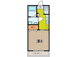 ピュアハイムA・K 1Kの間取図画像
