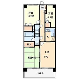グランデュオ北街区 3LDKの間取図画像