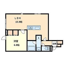 ResidenceMotomachi 2LDKの間取図画像