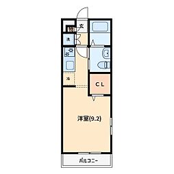 ユグランス北浦和 1Kの間取図画像
